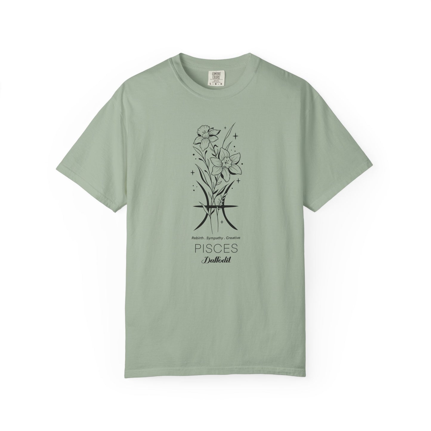 Pisces Flower Zodiac Sign T-shirt
