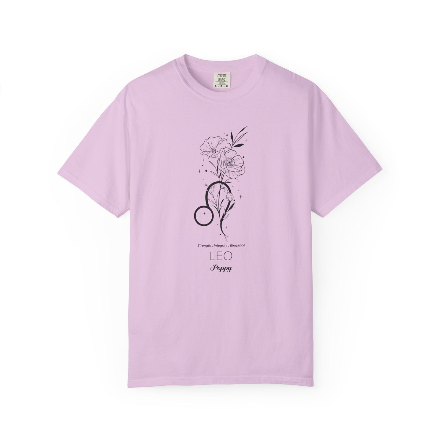 Leo Flower Zodiac Sign T-shirt