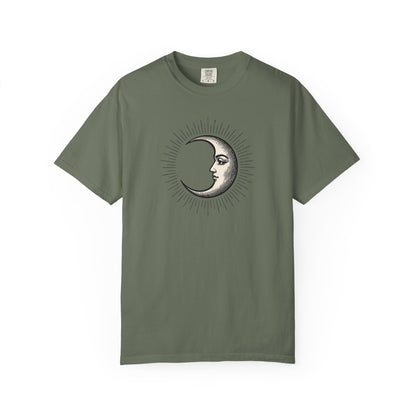 Radiant Crescent Moon with Face T-shirt