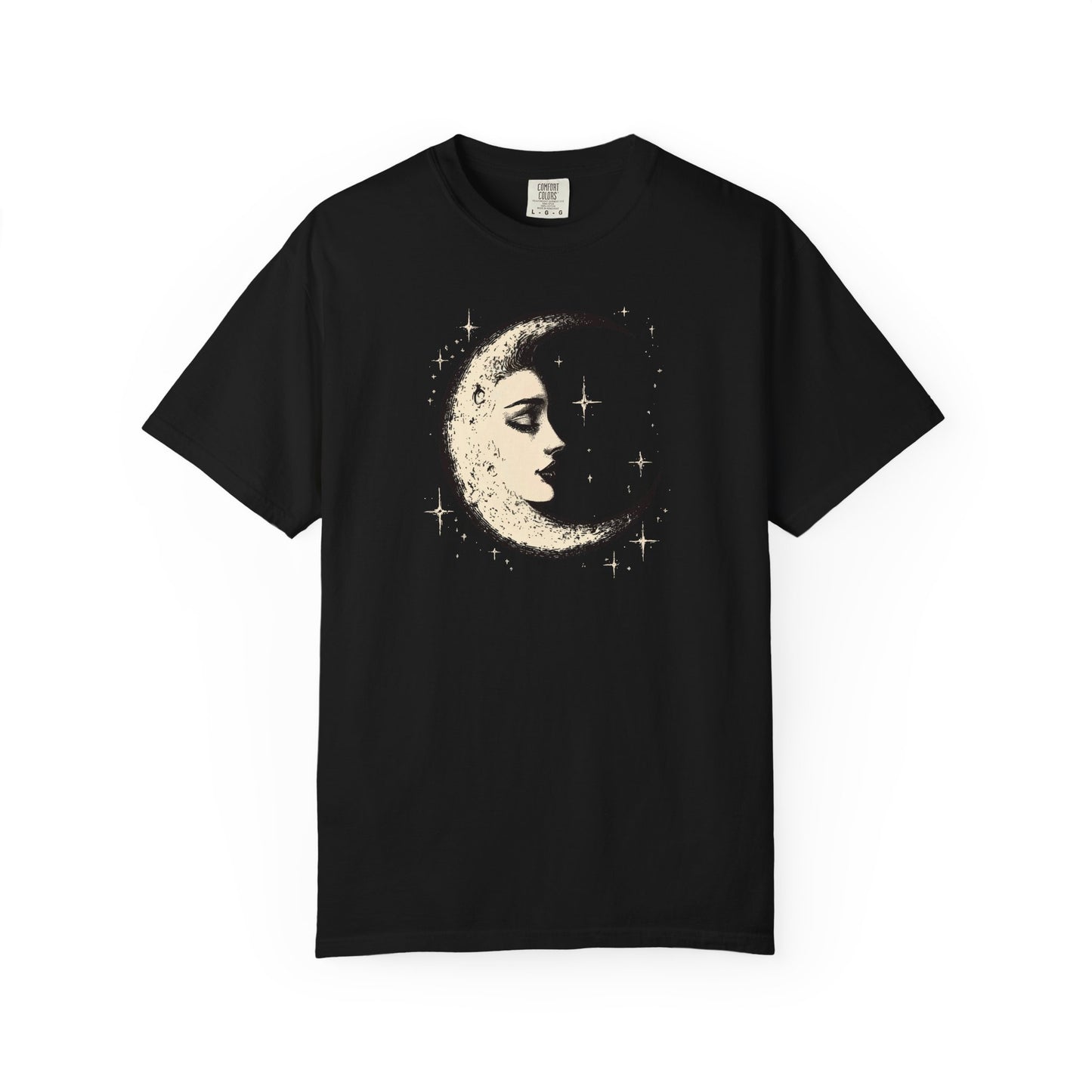 Crescent Moon Face T-shirt