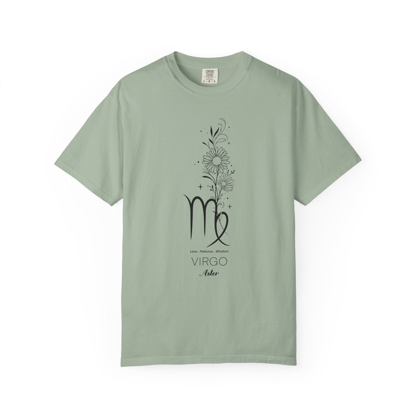 Virgo Flower Zodiac Sign T-shirt