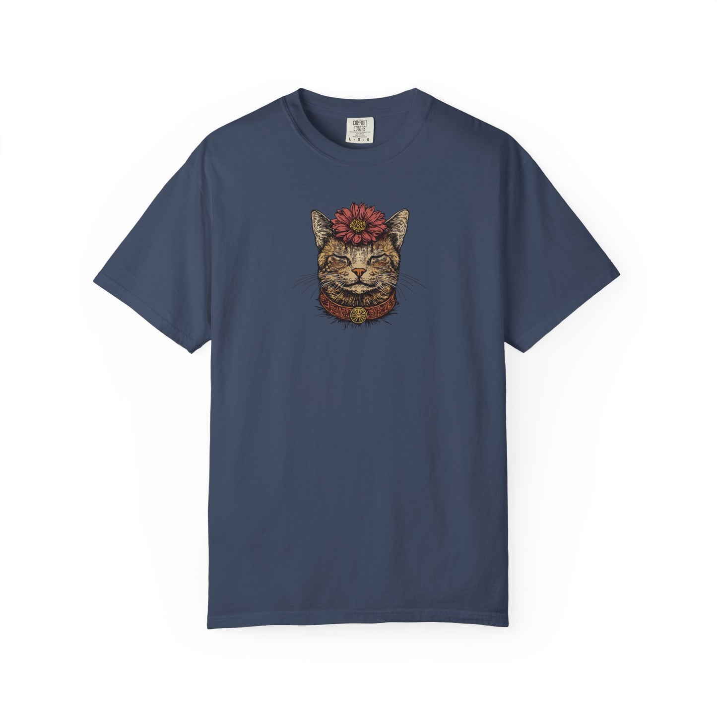 Cat with Flower T-shirt