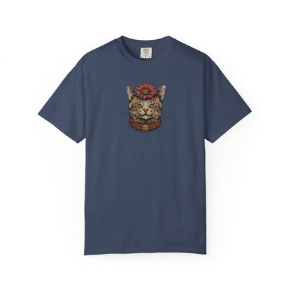 Cat with Flower T-shirt