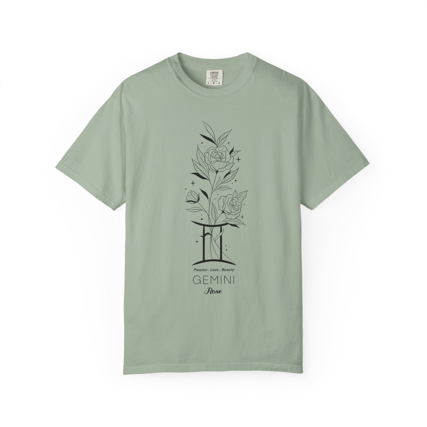 Gemini Flower Zodiac Sign T-shirt