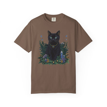 Black Cat with Crystals T-shirt