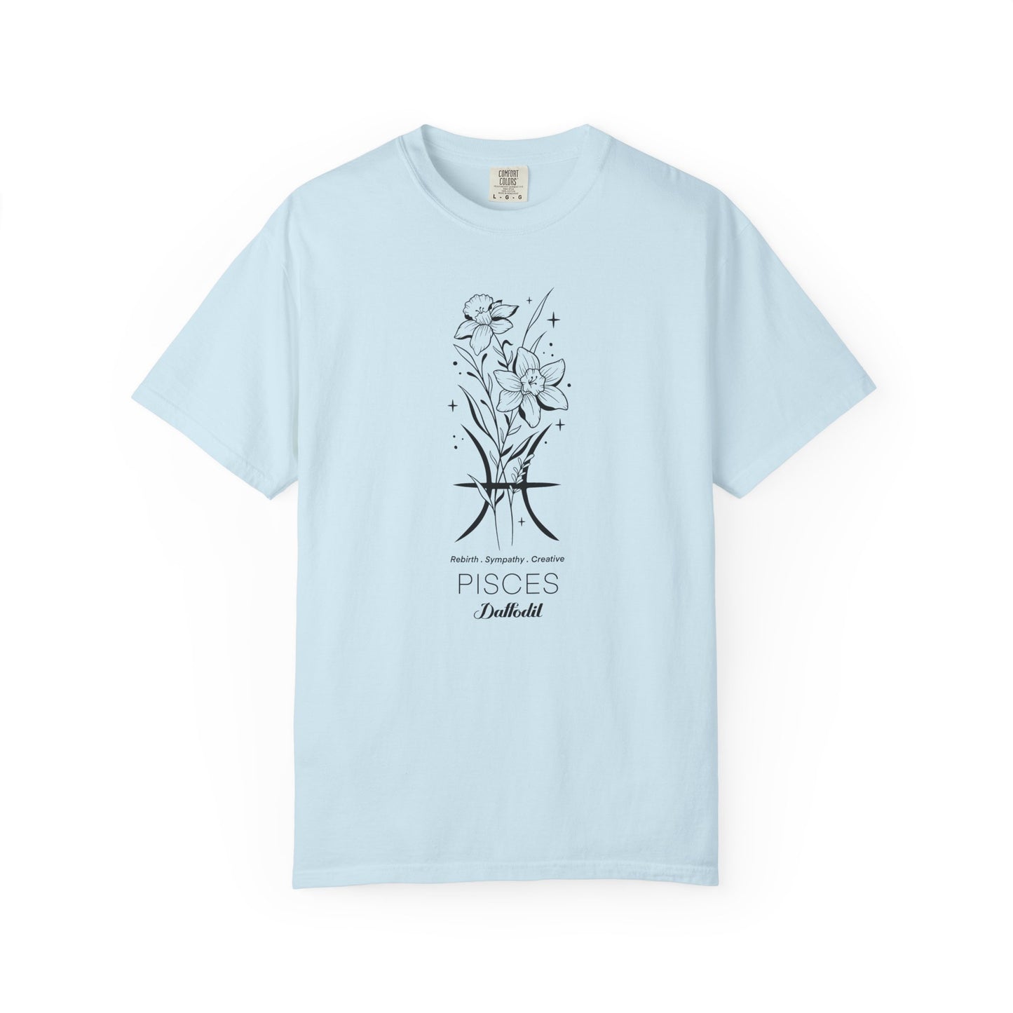 Pisces Flower Zodiac Sign T-shirt