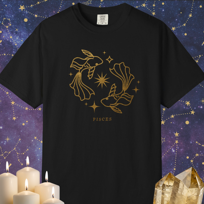 Pisces Celestial Zodiac Sign T-shirt