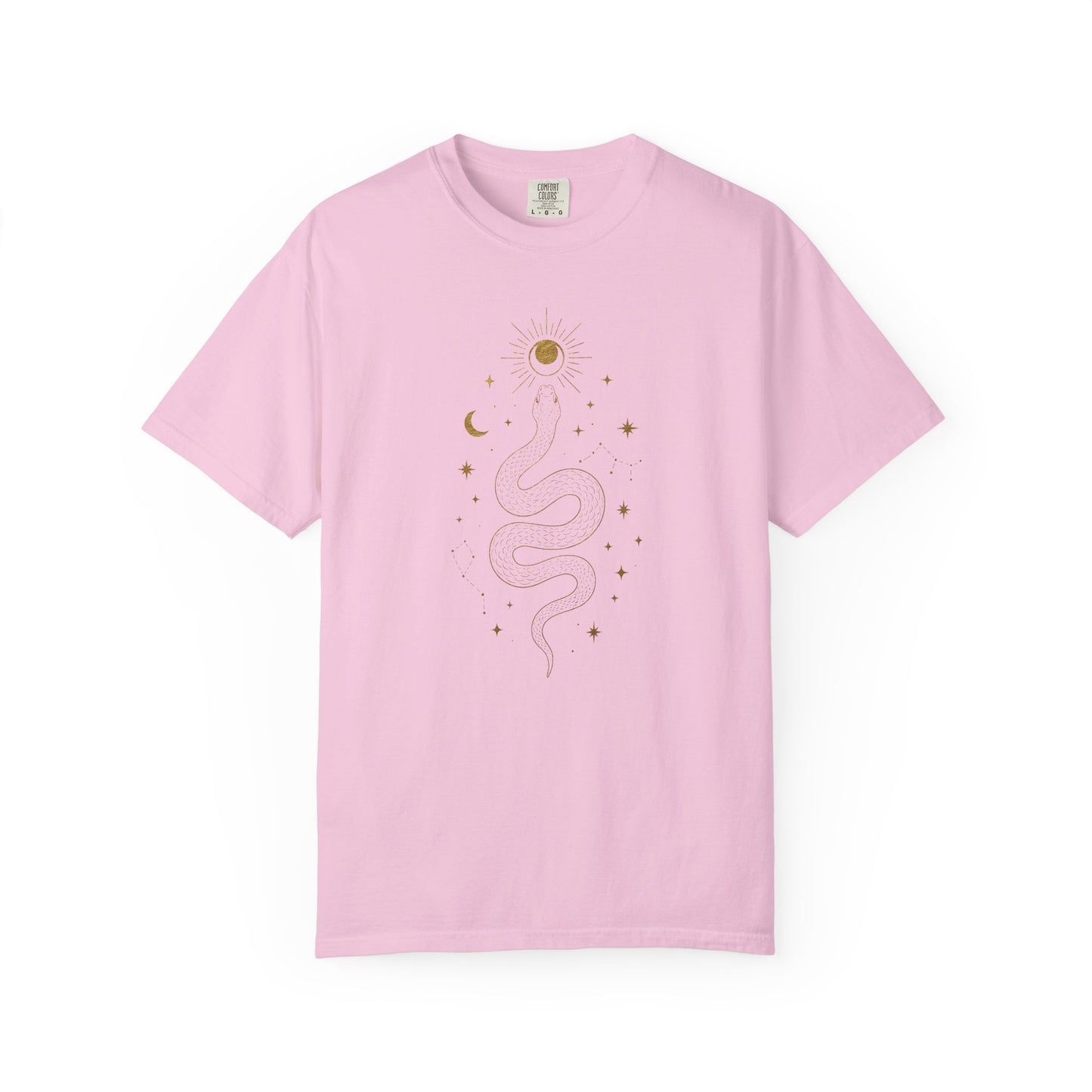 Gold Snake With Stars T-shirt
