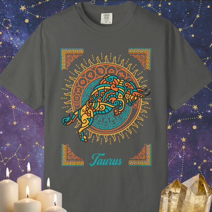 Taurus Neo-Mythological Zodiac Sign T-shirt