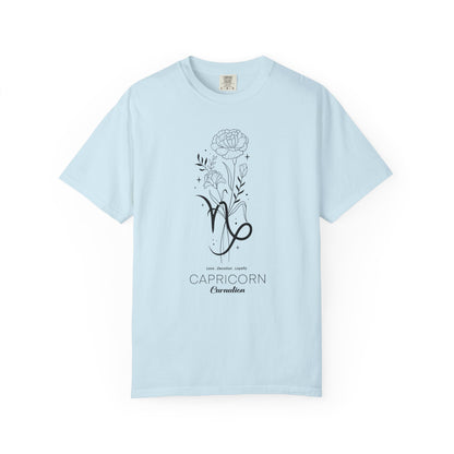 Capricorn Flower Zodiac Sign T-shirt