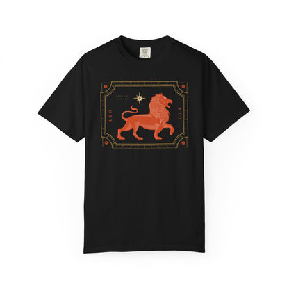 Leo Modern Minimalist Zodiac Sign T-shirt