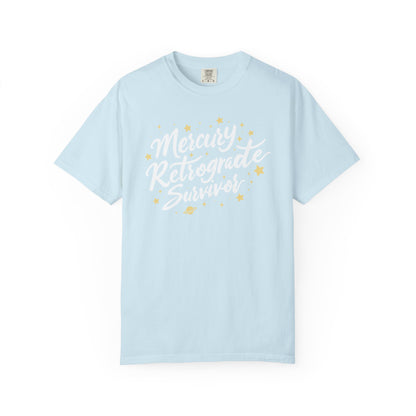 Mercury Retrograde Survivor, With Stars T-shirt