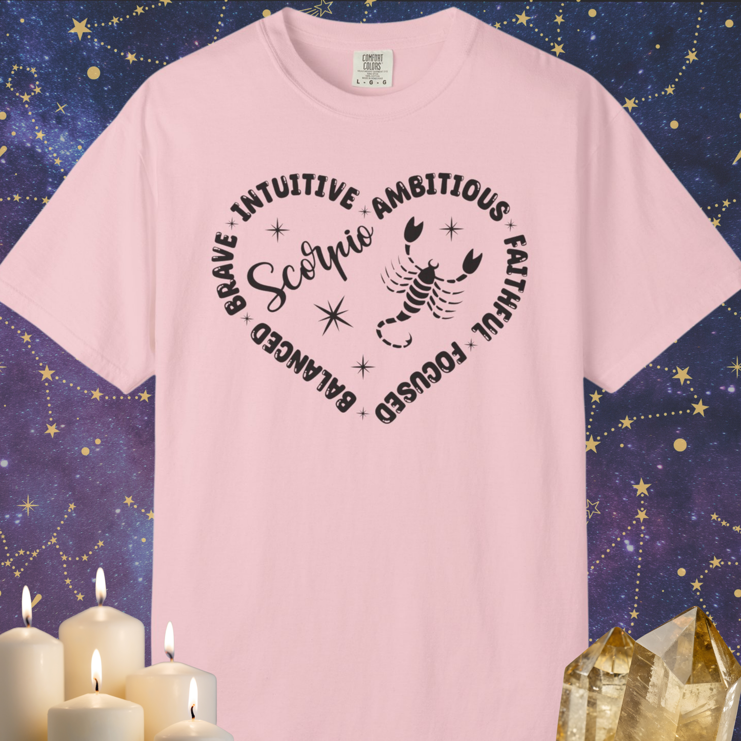 Scorpio Heart Zodiac Sign T-shirt