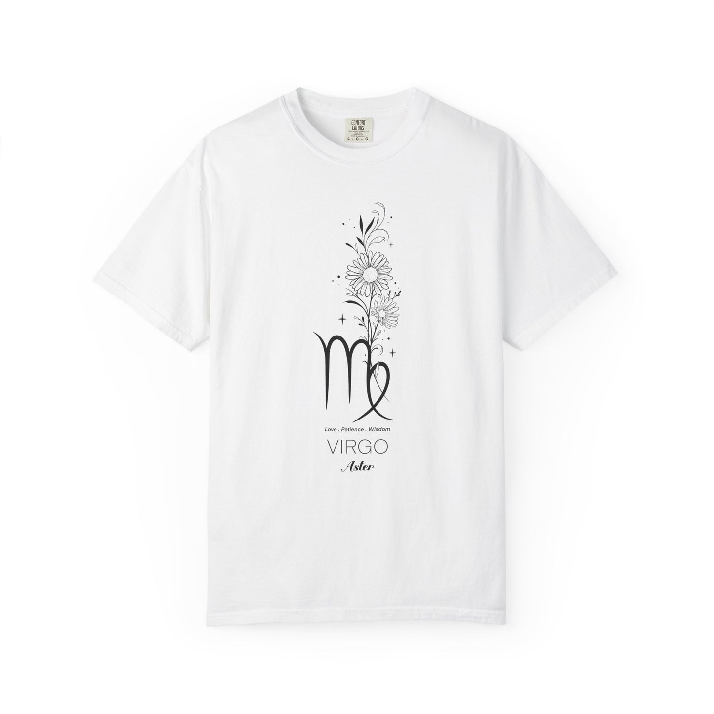 Virgo Flower Zodiac Sign T-shirt
