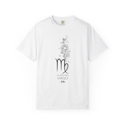 Virgo Flower Zodiac Sign T-shirt