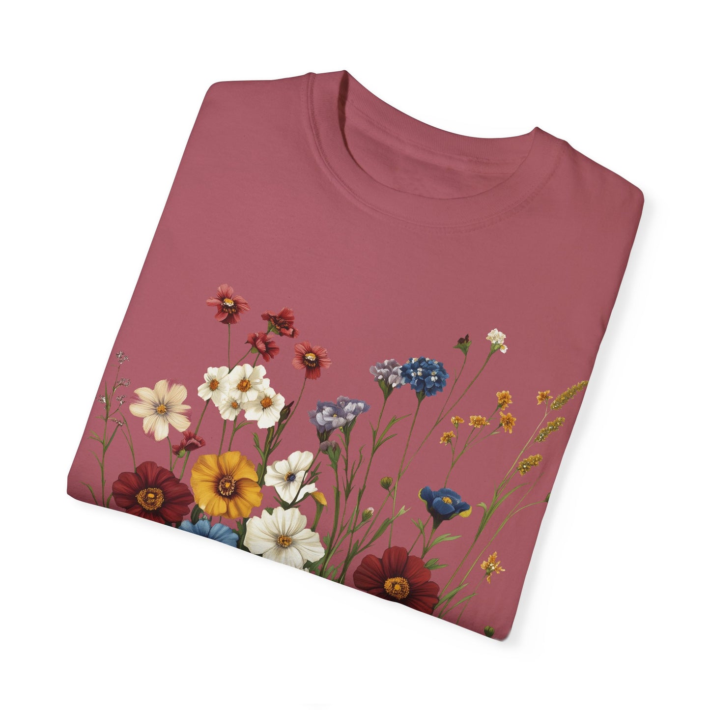 Colorful Flowers and Grass T-shirt