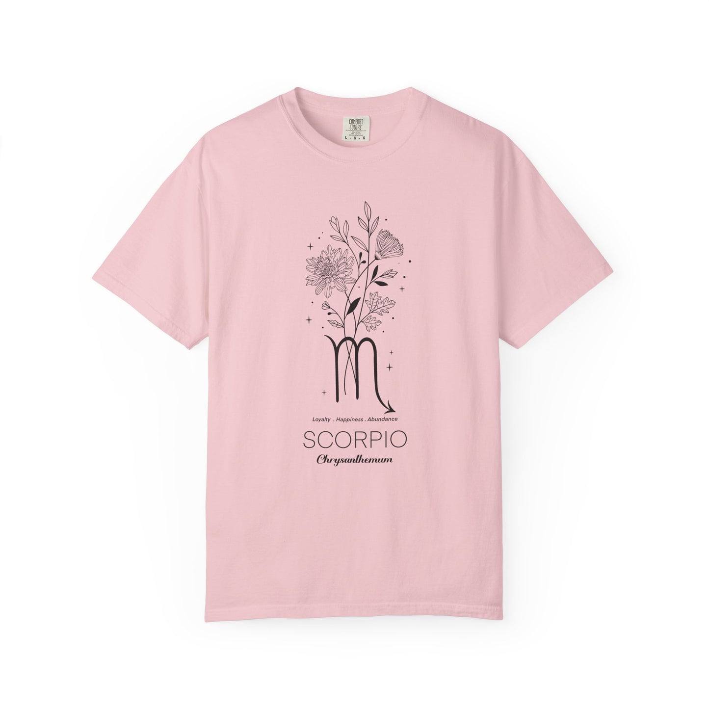 Scorpio Flower Zodiac Sign T-shirt