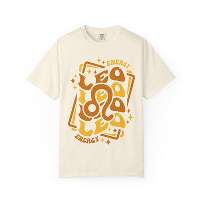 Leo Retro-Psychedelic Zodiac Sign T-shirt