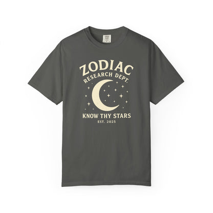 Zodiac Research Department T-shirt