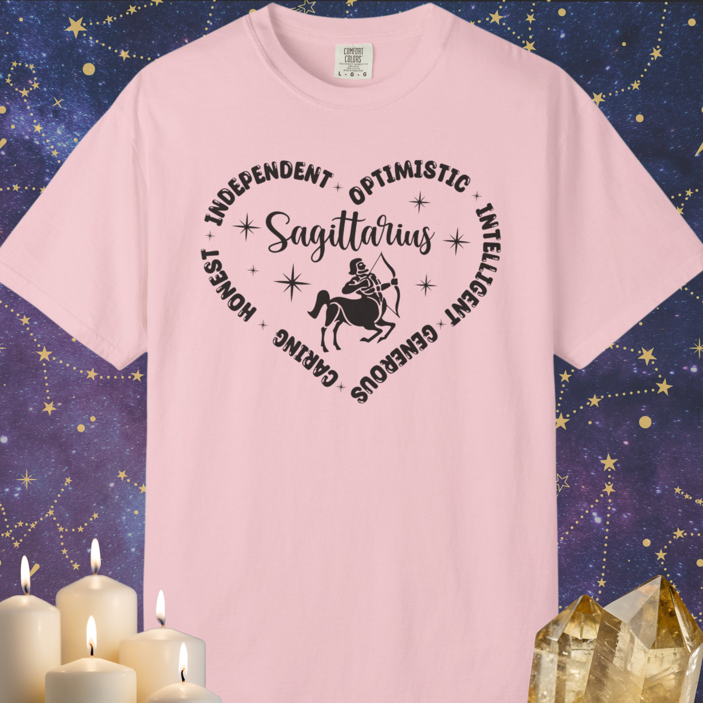 Sagittarius Heart Zodiac Sign T-shirt