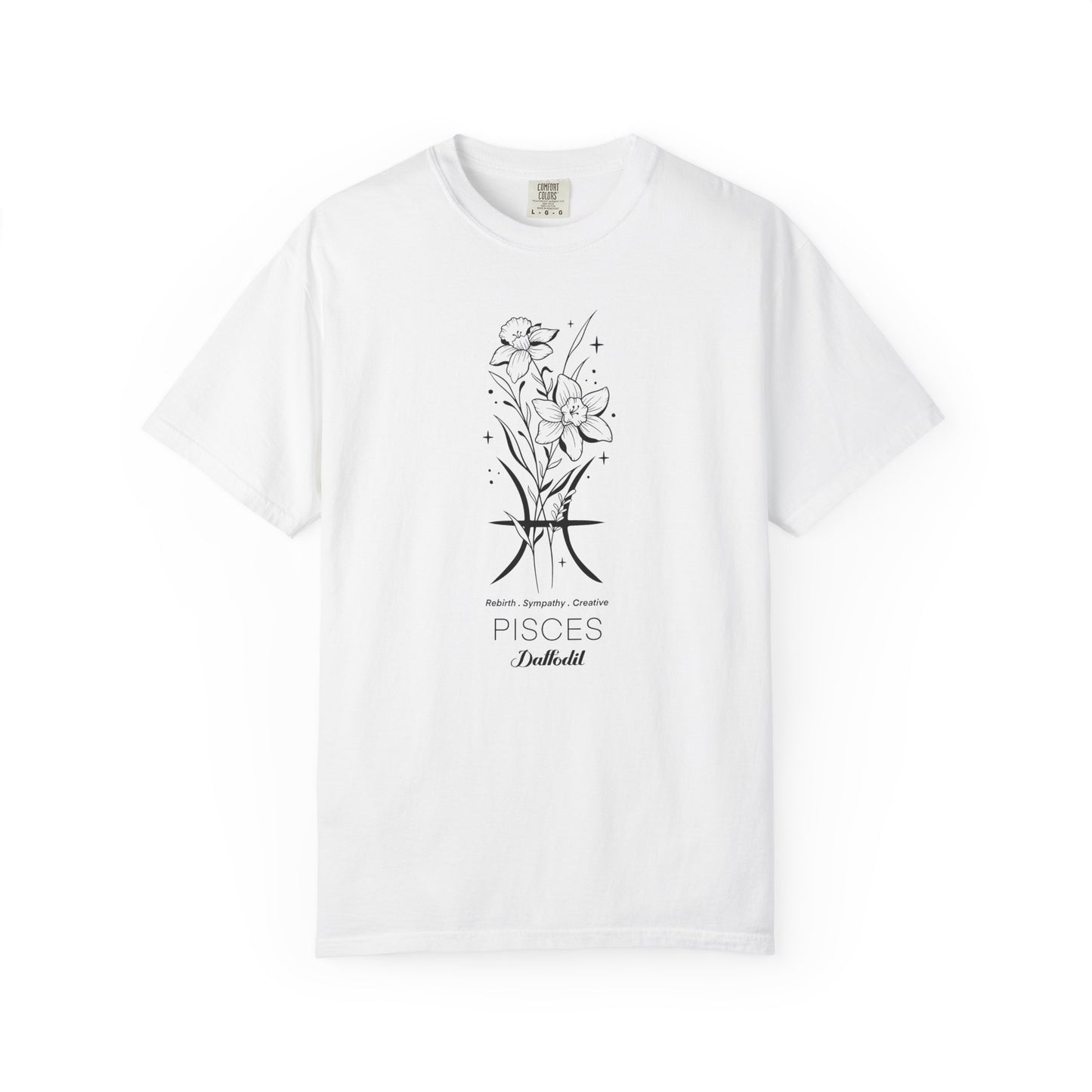 Pisces Flower Zodiac Sign T-shirt