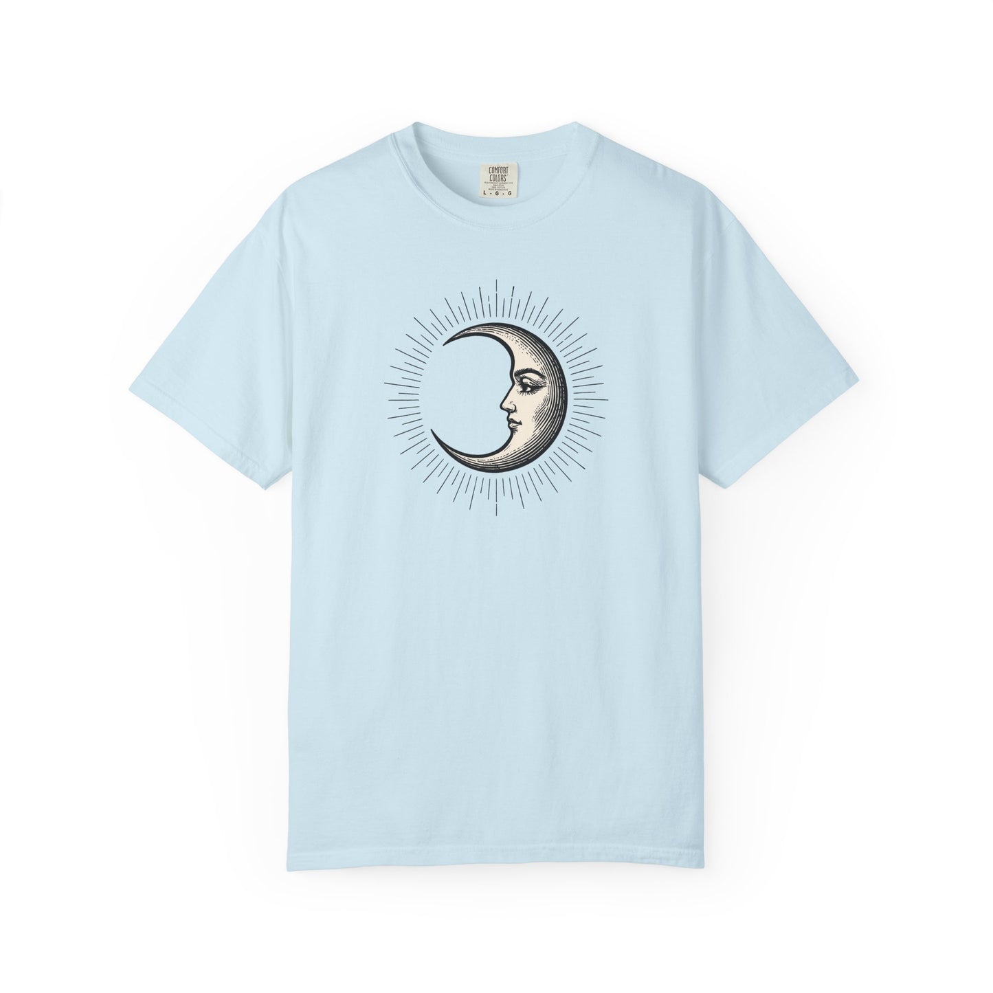 Radiant Crescent Moon with Face T-shirt