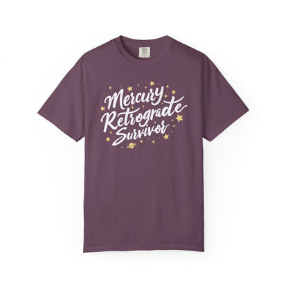 Mercury Retrograde Survivor, With Stars T-shirt