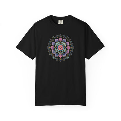 Pink and Purple Leaf Mandala T-shirt