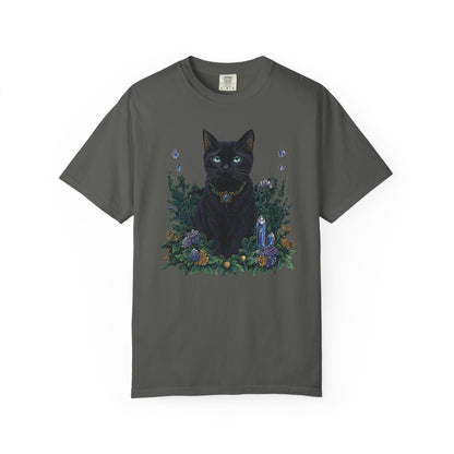 Black Cat with Crystals T-shirt