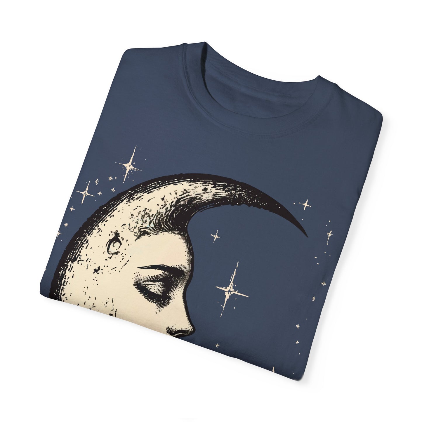 Crescent Moon Face T-shirt