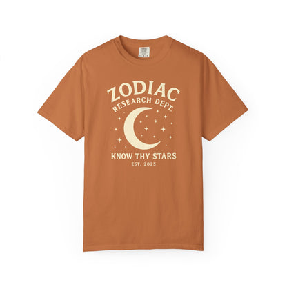 Zodiac Research Department T-shirt
