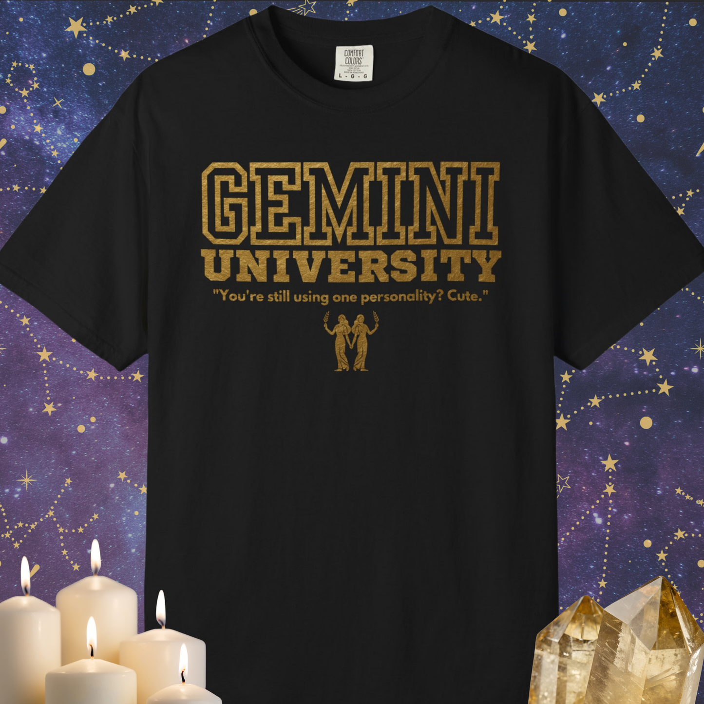 Gemini University Zodiac Sign T-shirt