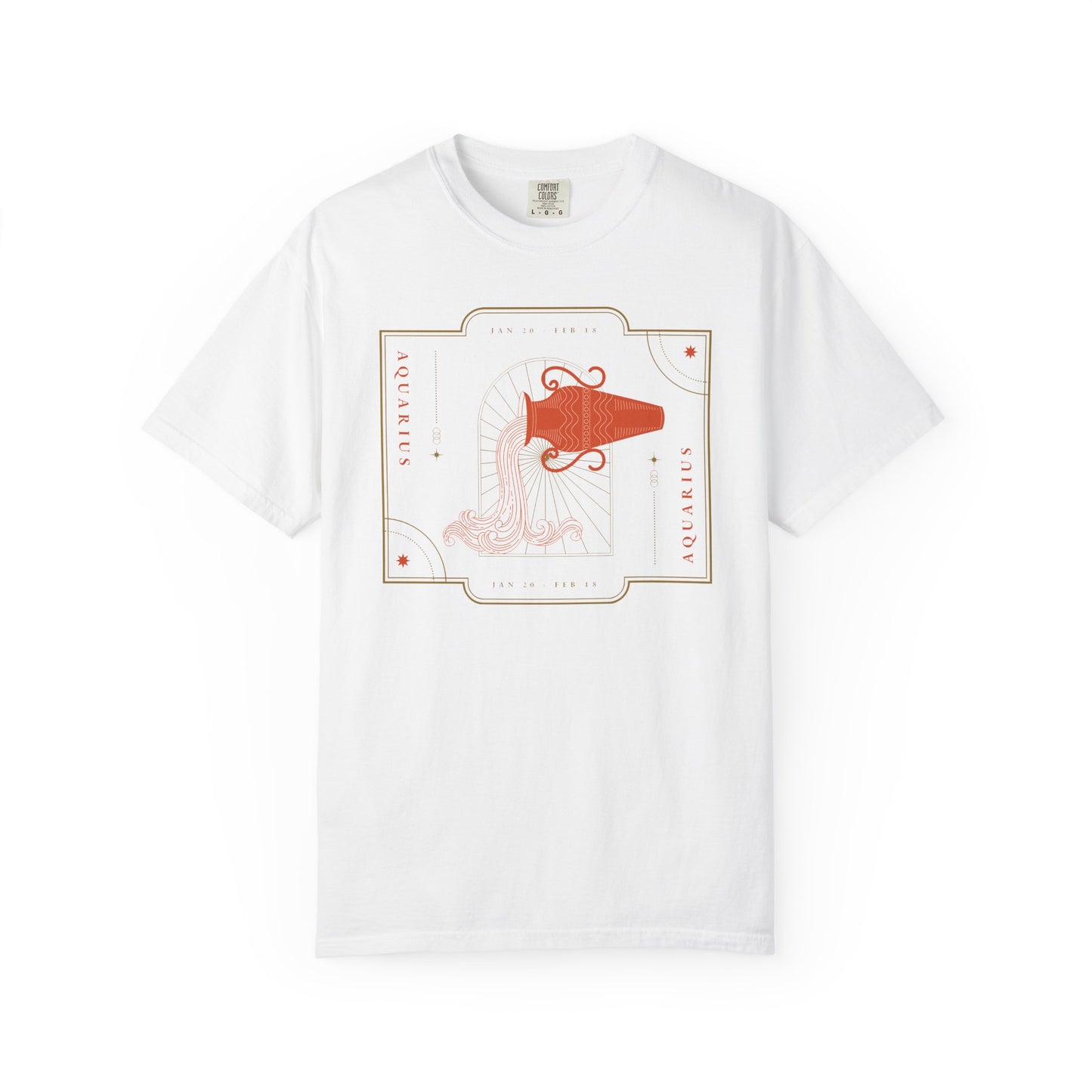 Aquarius Modern Minimalist Zodiac Sign T-shirt