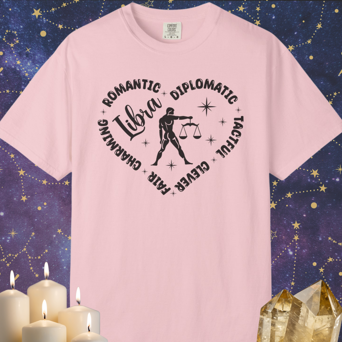 Libra Heart Zodiac Sign T-shirt