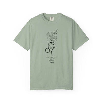 Leo Flower Zodiac Sign T-shirt