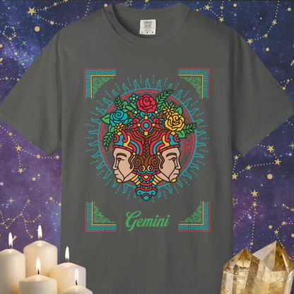 Gemini Neo-Mythological Zodiac Sign T-shirt