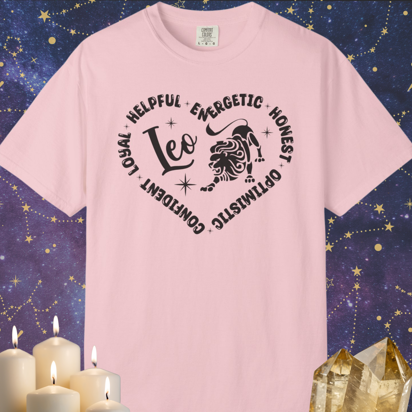 Leo Heart Zodiac Sign T-shirt
